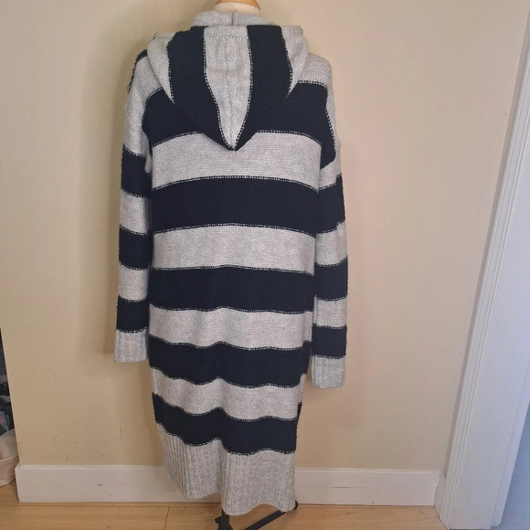 Sanctuary Black/grey hooded sweater coat SZ XS - Picture 5 of 9